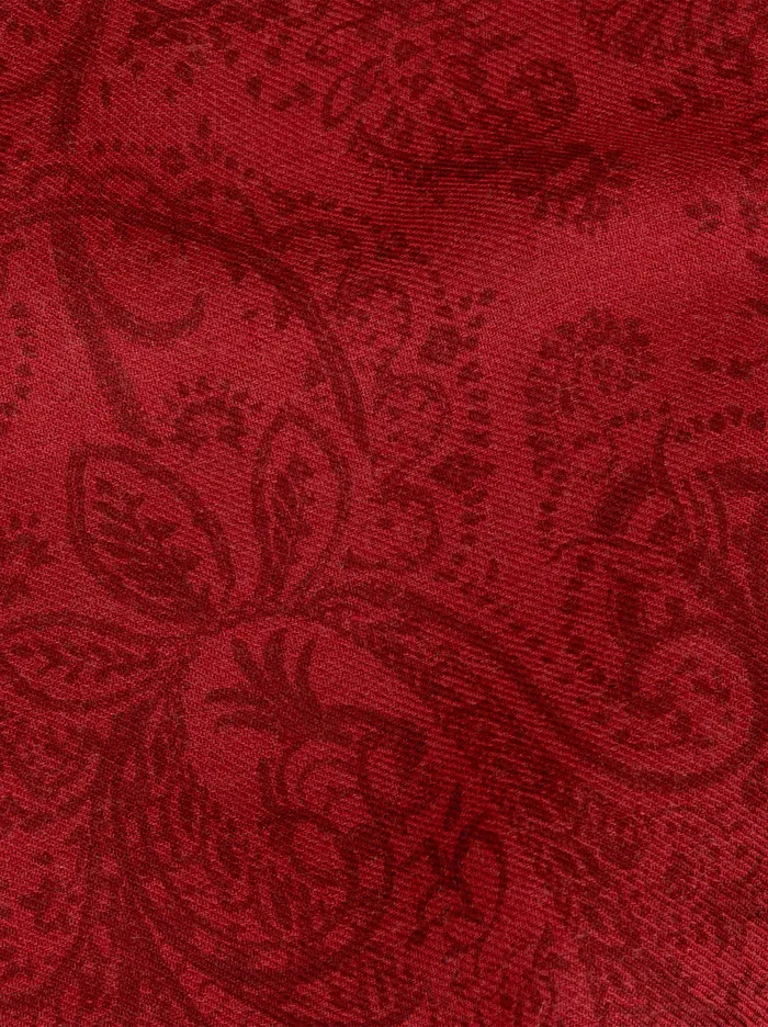 Men Etro Scarves Wool Cashmere And Silk Scarf Brown Men Etro Scarves Wool Cashmere And Silk Scarf Brown