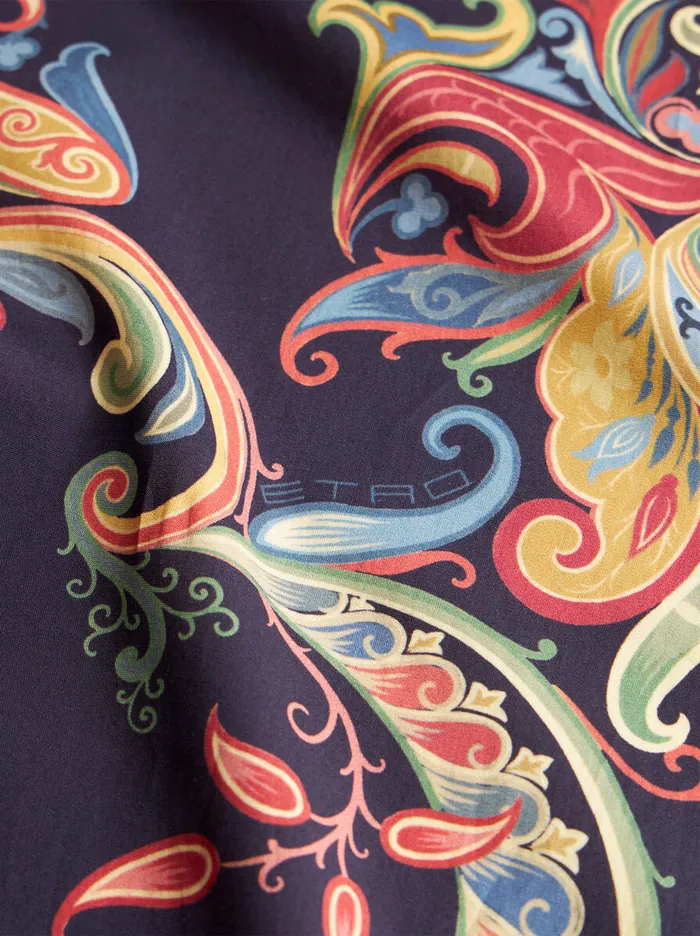 Men Etro Shirts Multicoloured Paisley Shirt Black Men Etro Shirts Multicoloured Paisley Shirt Black