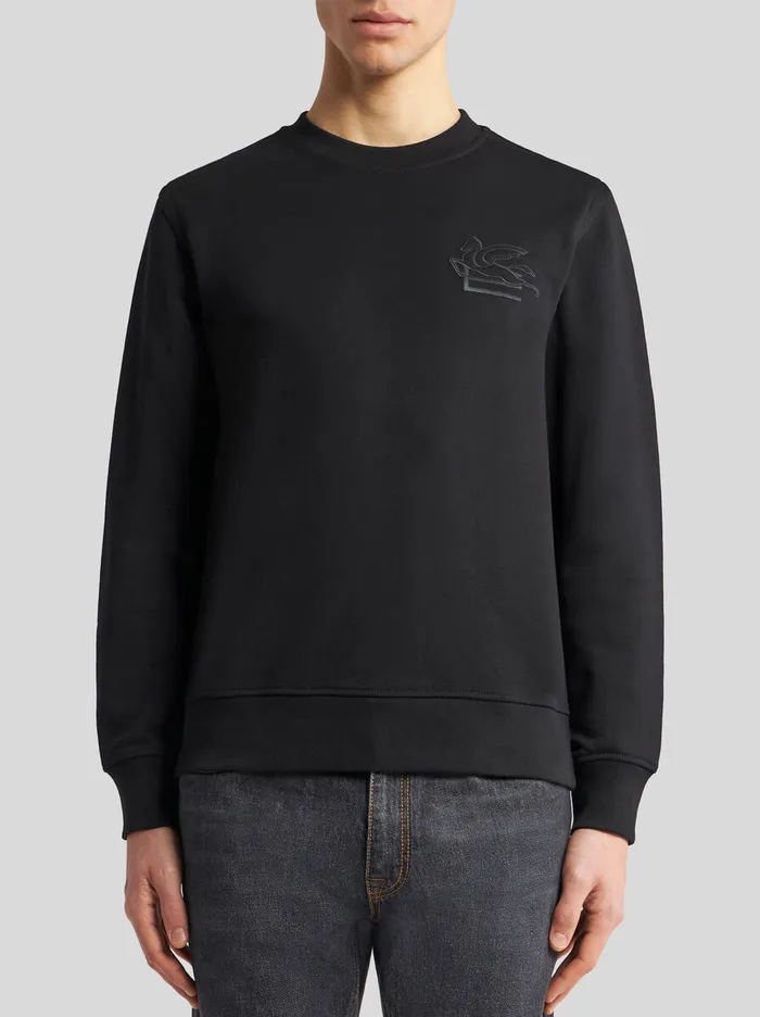 Men Etro TShirt And Sweatshirts Sweatshirt With Logo Black Men Etro TShirt And Sweatshirts Sweatshirt With Logo Black