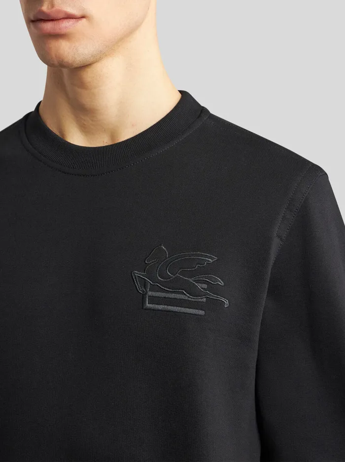 Men Etro TShirt And Sweatshirts Sweatshirt With Logo Black Men Etro TShirt And Sweatshirts Sweatshirt With Logo Black