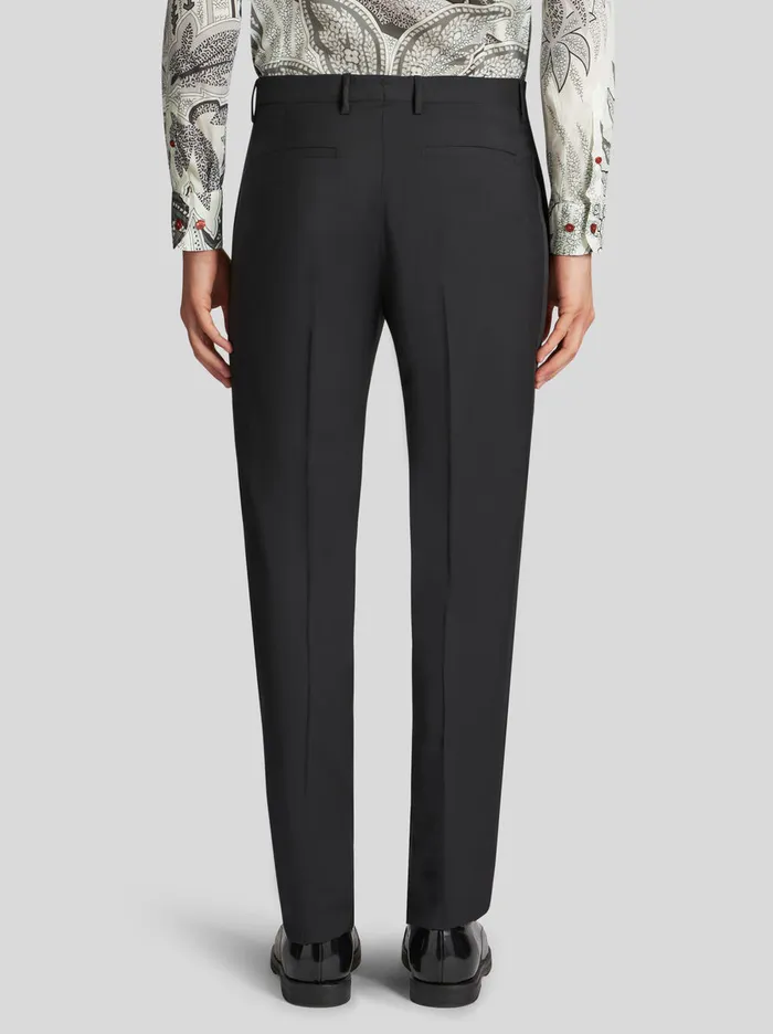 Men Etro Trousers Trousers With Side Band Black Men Etro Trousers Trousers With Side Band Black