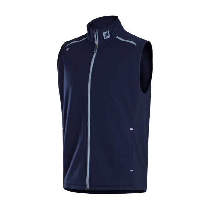 Men FootJoy Base MidLayers ThermoSeries Fleece Back Vest 8211 FJ Tour Collar Navy Men FootJoy Base MidLayers ThermoSeries Fleece Back Vest 8211 FJ Tour Collar Navy
