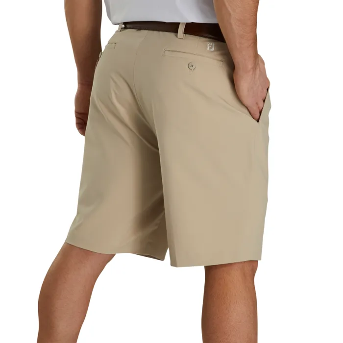 Men FootJoy Shorts Pleated 95034 Inseam Short Khaki Men FootJoy Shorts Pleated 95034 Inseam Short Khaki