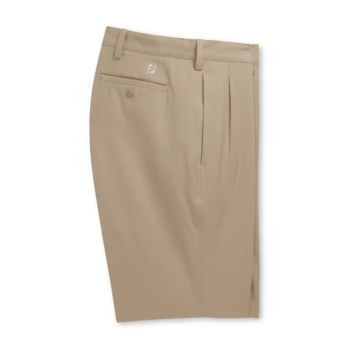 Men FootJoy Shorts Pleated 95034 Inseam Short Khaki Men FootJoy Shorts Pleated 95034 Inseam Short Khaki