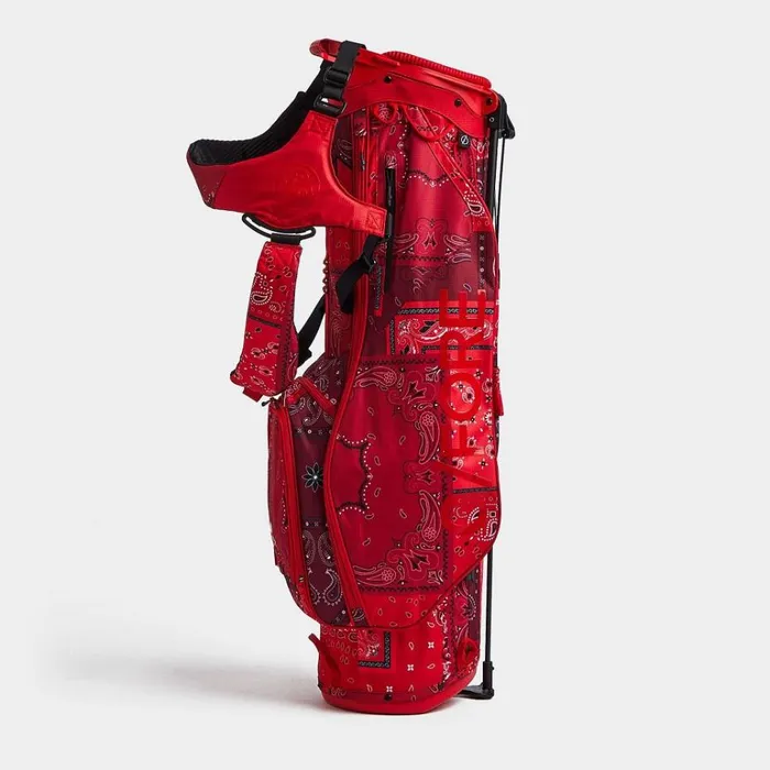 Men GFORE Red Bandana Lightweight Carry Golf Bags