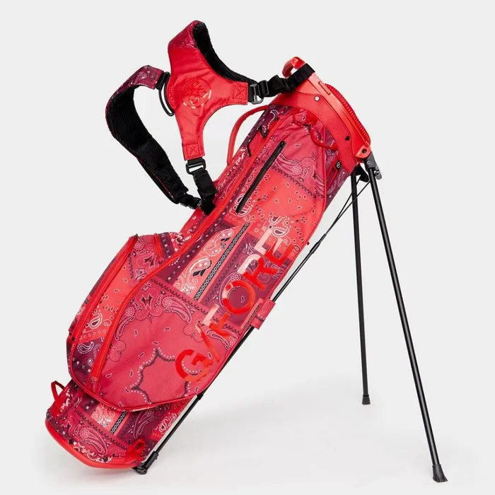 Men GFORE Red Bandana Lightweight Carry Golf Bags