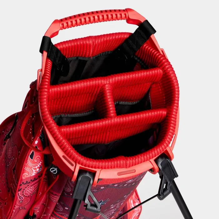 Men GFORE Red Bandana Lightweight Carry Golf Bags