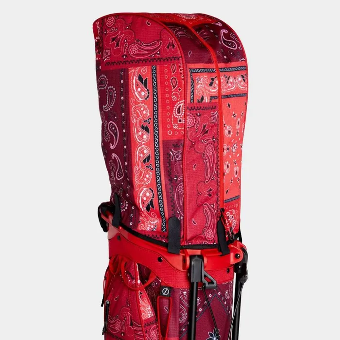 Men GFORE Red Bandana Lightweight Carry Golf Bags
