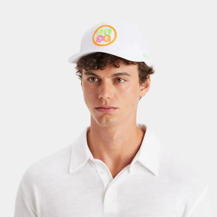 Men GFORE White Circle G039s Stretch Twill Snapback Golf Hats