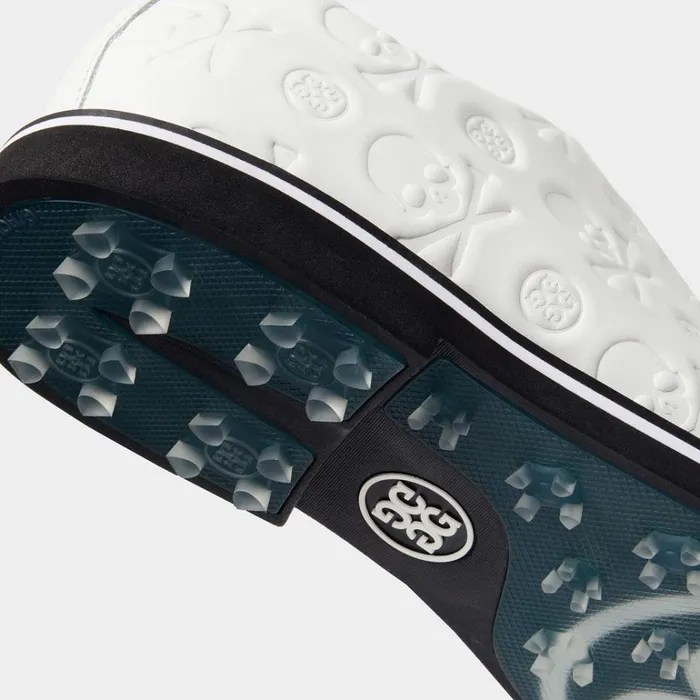 Men GFORE White Debossed Skull and T039s Gallivanter Golf Shoes