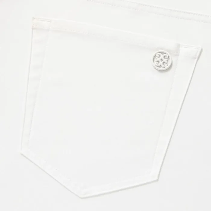 Men GFORE White Tour 5 Pocket 4Way Stretch Straight Leg Golf Pants