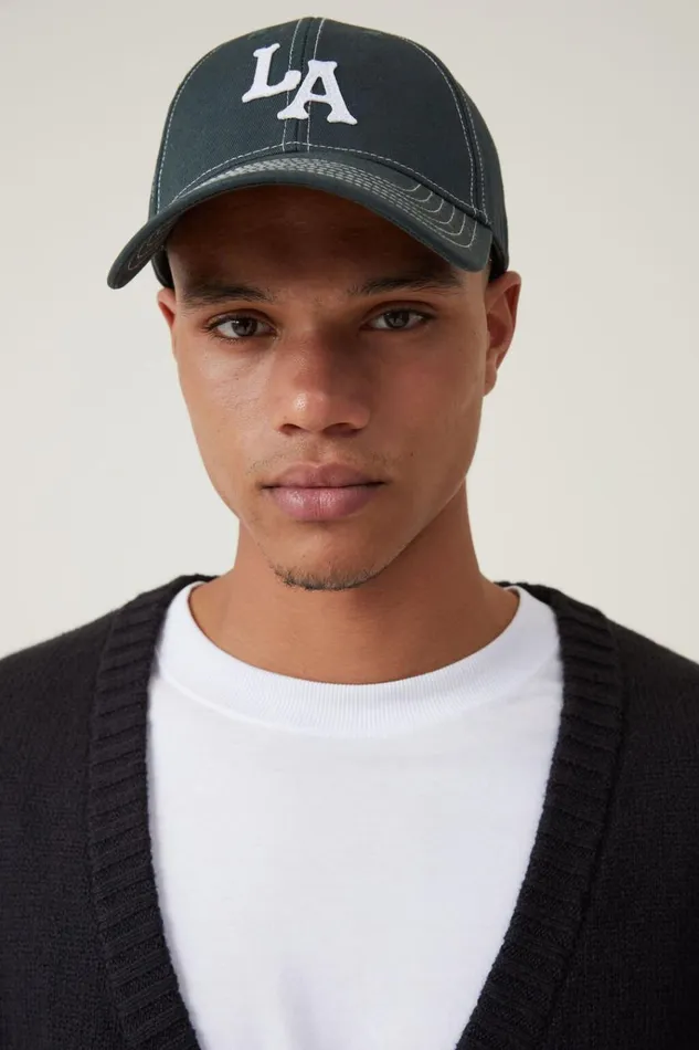 Men Hats Cotton On 6 Panel Ball Cap Greenla Men Hats Cotton On 6 Panel Ball Cap Greenla