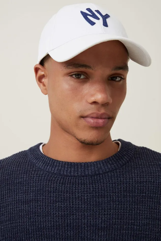 Men Hats Cotton On 6 Panel Ball Cap Whiteny Men Hats Cotton On 6 Panel Ball Cap Whiteny