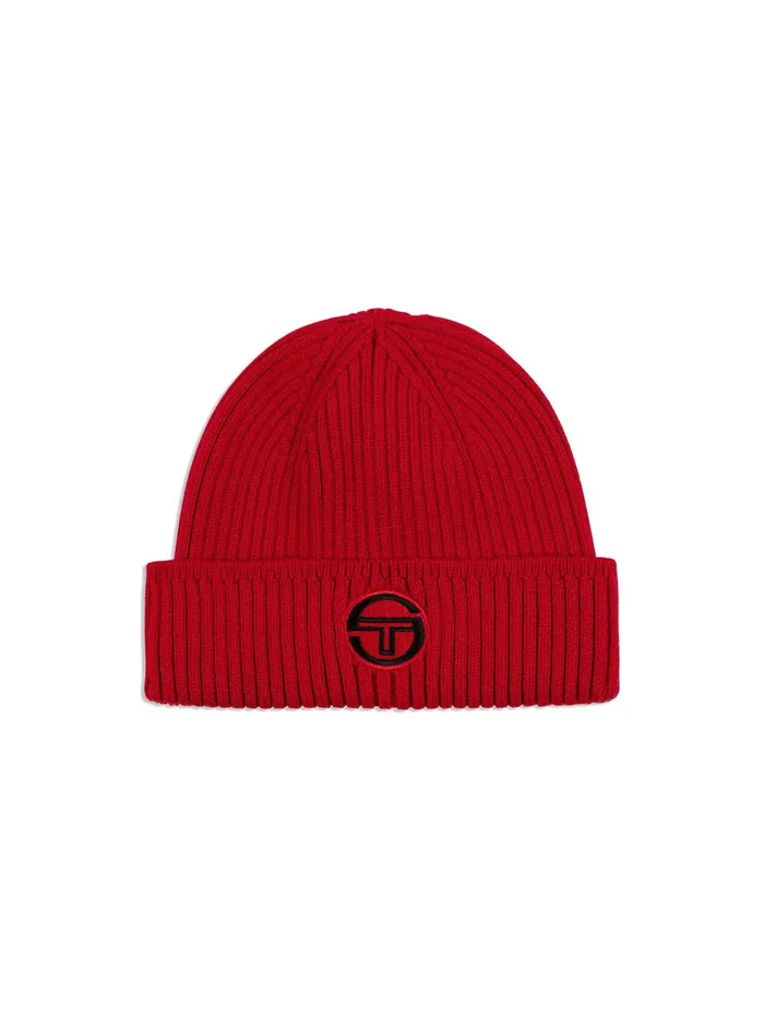 Men Headwear Sergio Tacchini Tacchini BeanieTango Red
