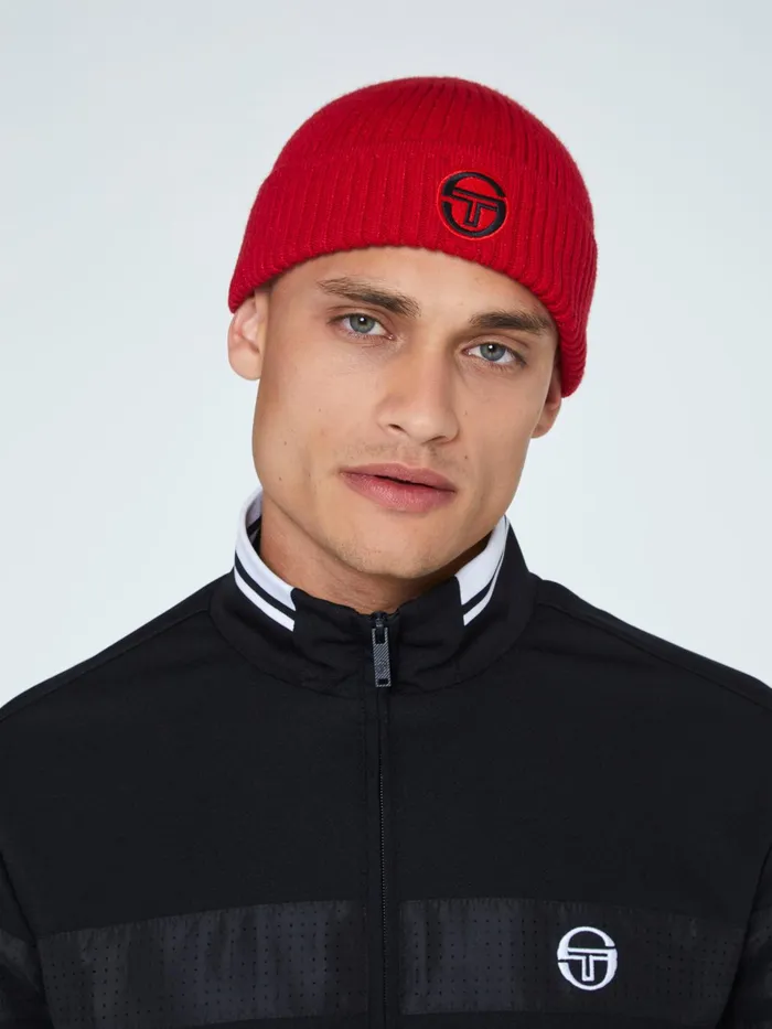 Men Headwear Sergio Tacchini Tacchini BeanieTango Red