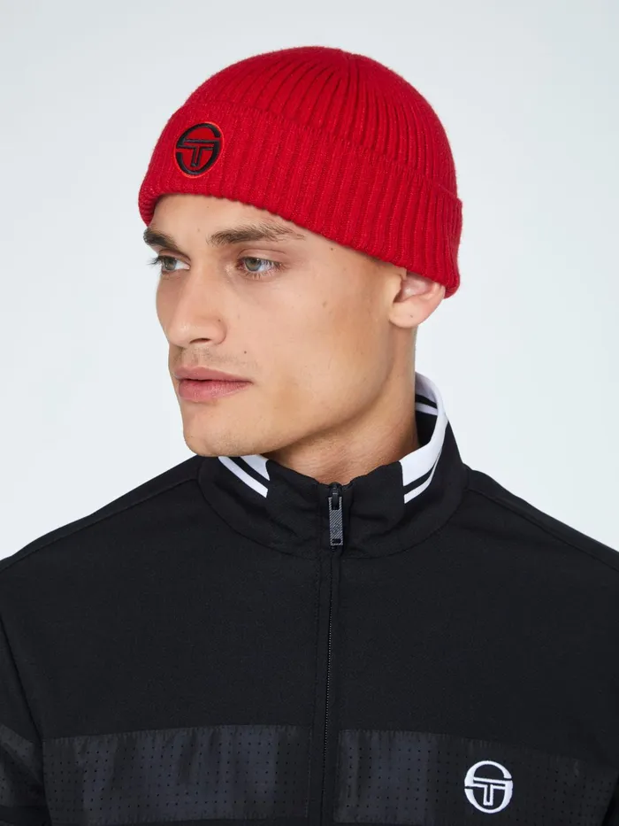 Men Headwear Sergio Tacchini Tacchini BeanieTango Red
