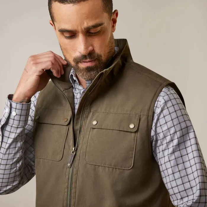 Men Jackets and Vests Ariat Argentium Insulated Vest Earth Men Jackets and Vests Ariat Argentium Insulated Vest Earth