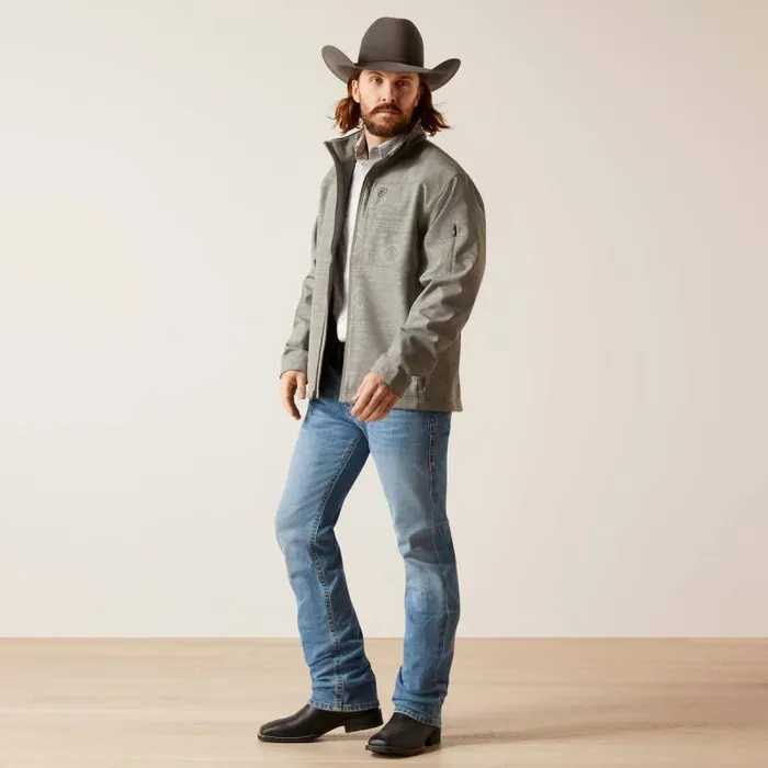 Men Jackets and Vests Ariat Vernon 20 Softshell Jacket Jetty Gray Embossed Men Jackets and Vests Ariat Vernon 20 Softshell Jacket Jetty Gray Embossed