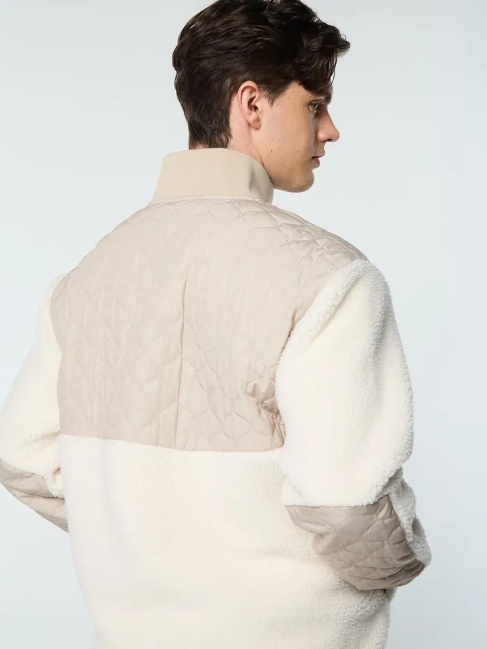 Men Jackets Sergio Tacchini Padula Sherpa Jacket Gardenia