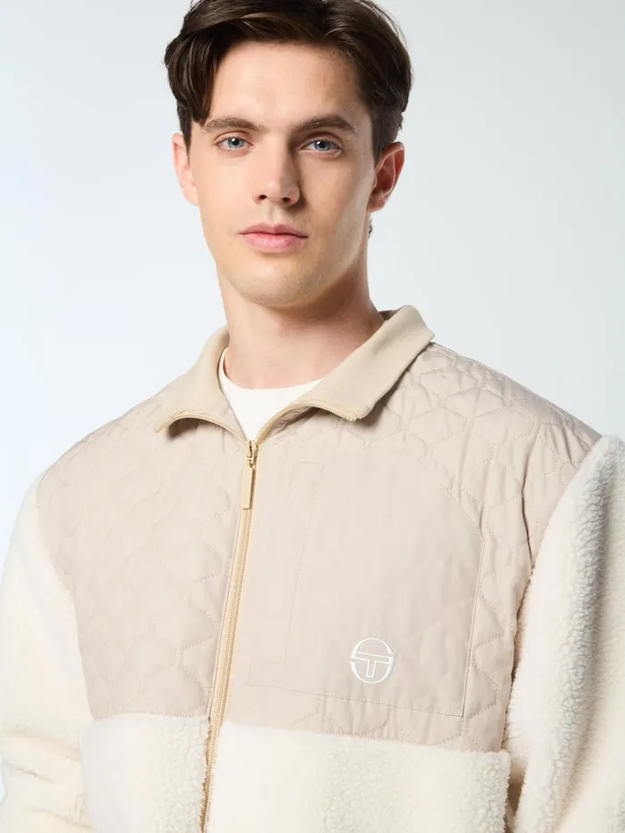 Men Jackets Sergio Tacchini Padula Sherpa Jacket Gardenia