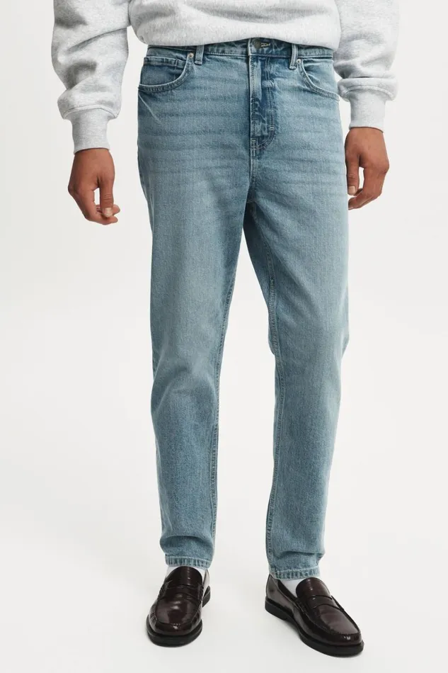 Men Jeans Cotton On Relaxed Tapered Jean Rambling Blue Men Jeans Cotton On Relaxed Tapered Jean Rambling Blue