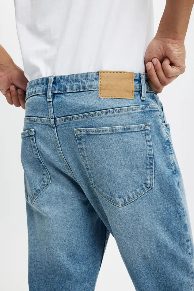Men Jeans Cotton On Relaxed Tapered Jean Rambling Blue Men Jeans Cotton On Relaxed Tapered Jean Rambling Blue