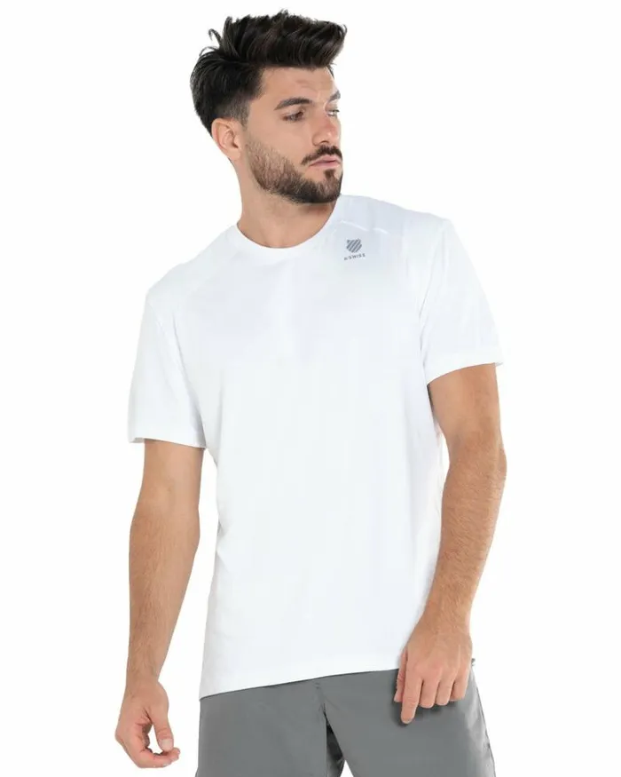 Men KSwiss TShirts and Tops ICON CREW White