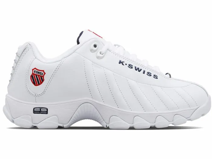 Men KSwiss Wide Shoes ST329 CMF Whitenavyred