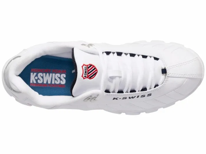 Men KSwiss Wide Shoes ST329 CMF Whitenavyred