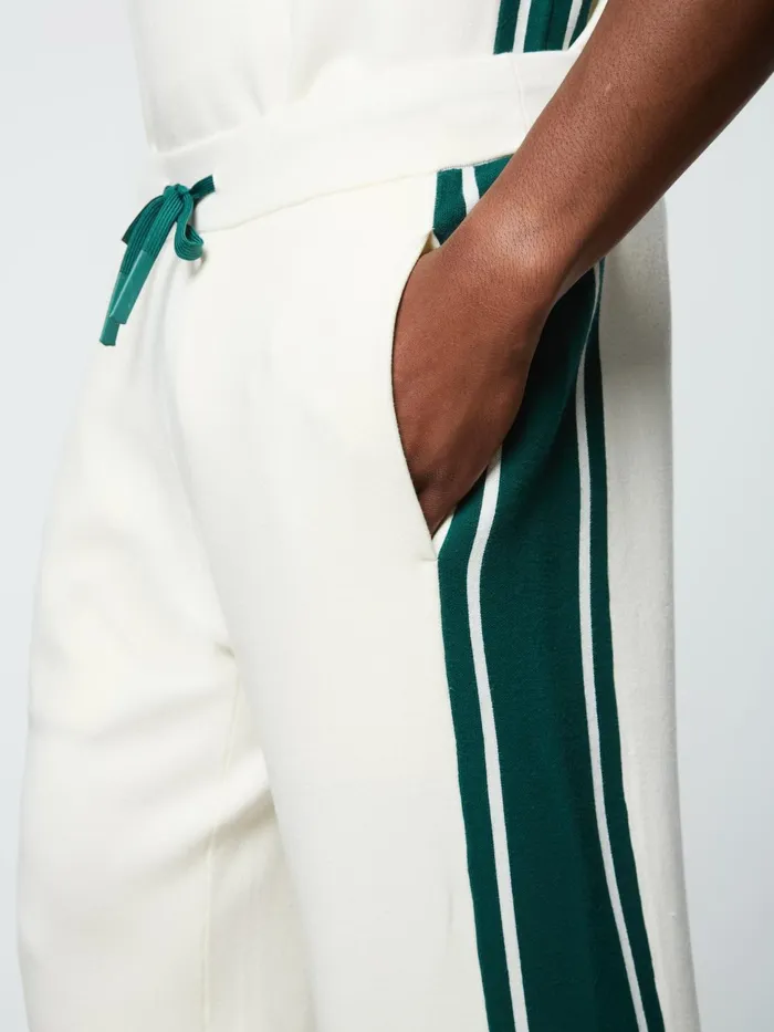 Men Knitwear Sergio Tacchini Palla Track Pant Gardenia