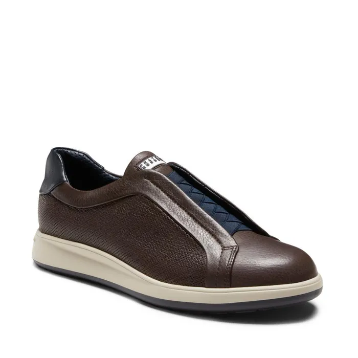 Men Leather Laceup Shoe Mahogany Fratelli Rossetti Sneakers