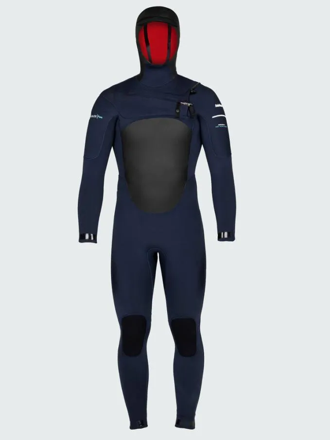 Men Nieuwland 5s Yulex Hooded Wetsuit Ink Finisterre Wetsuits