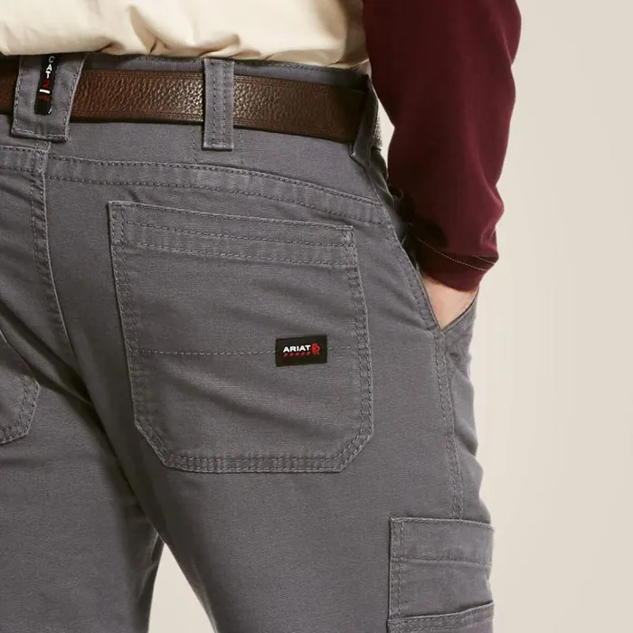 Men Pants and Shorts Ariat FR M5 Stretch DuraLight Canvas Stackable Straight Leg Pant Iron Gray Men Pants and Shorts Ariat FR M5 Stretch DuraLight Canvas Stackable Straight Leg Pant Iron Gray