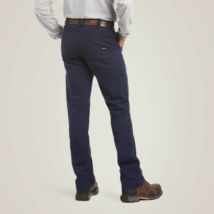 Men Pants and Shorts Ariat FR M5 Stretch DuraLight Canvas Stackable Straight Leg Pant Navy Men Pants and Shorts Ariat FR M5 Stretch DuraLight Canvas Stackable Straight Leg Pant Navy