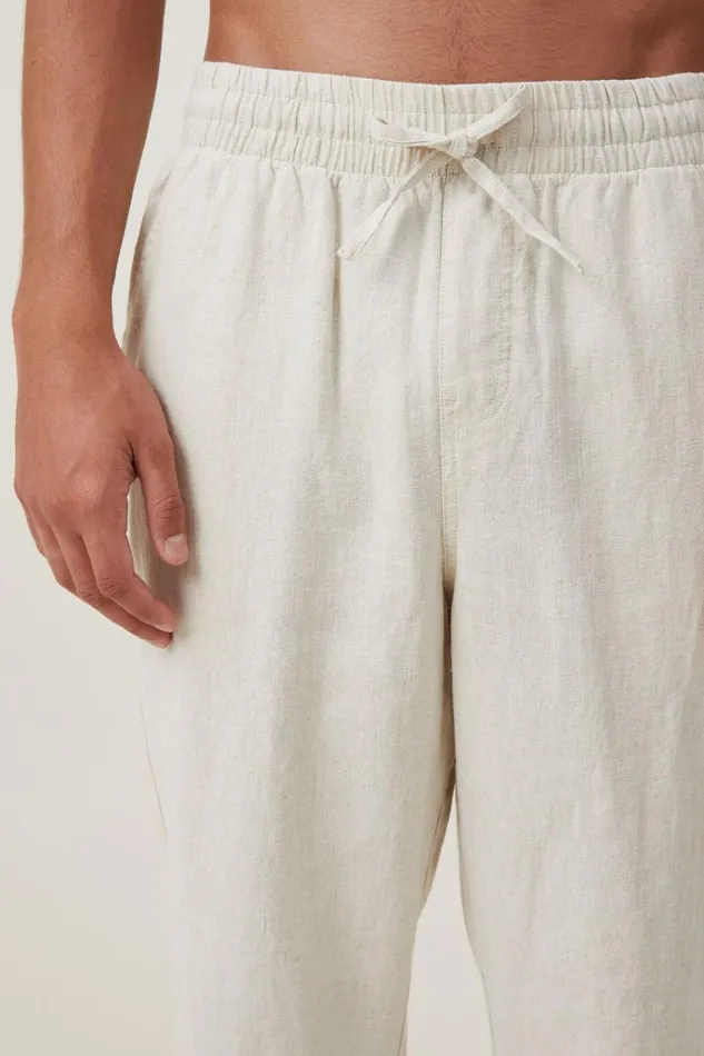 Men Pants Cotton On Linen Pant Oatmeal Men Pants Cotton On Linen Pant Oatmeal