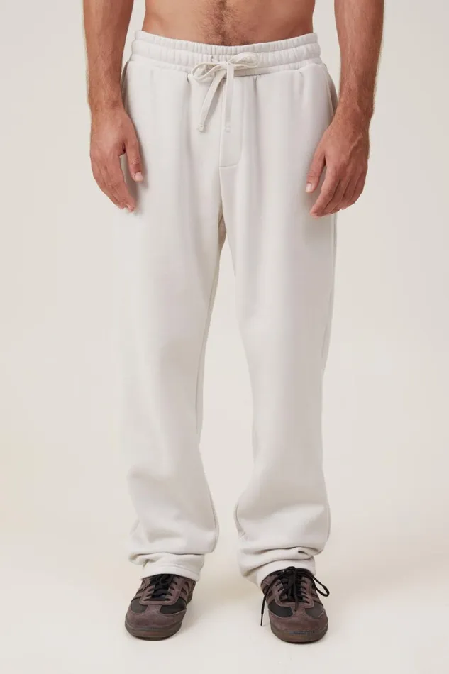 Men Pants Cotton On Relaxed Track Pant Bone Men Pants Cotton On Relaxed Track Pant Bone
