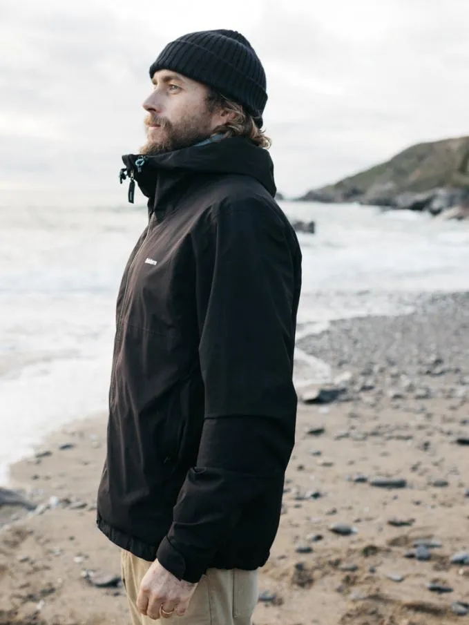 Men Rainbird Waterproof Jacket Black Finisterre Jackets Coats and Gilets
