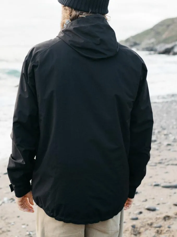 Men Rainbird Waterproof Jacket Black Finisterre Jackets Coats and Gilets