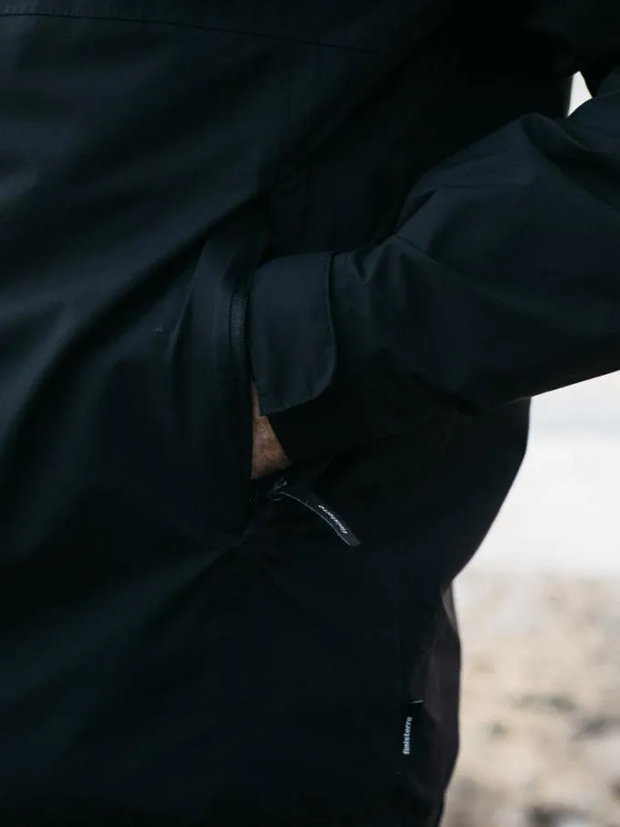 Men Rainbird Waterproof Jacket Black Finisterre Jackets Coats and Gilets