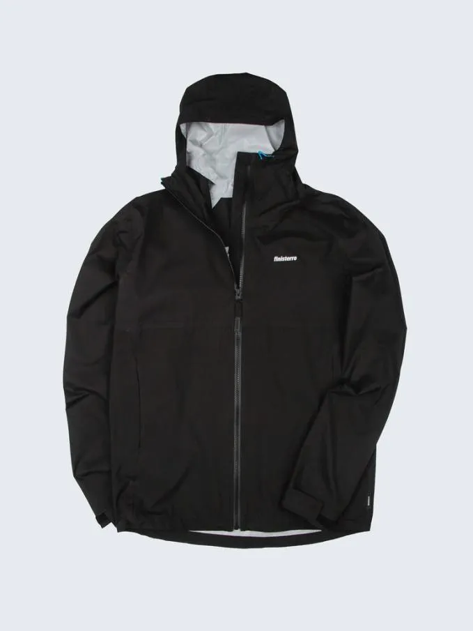Men Rainbird Waterproof Jacket Black Finisterre Jackets Coats and Gilets
