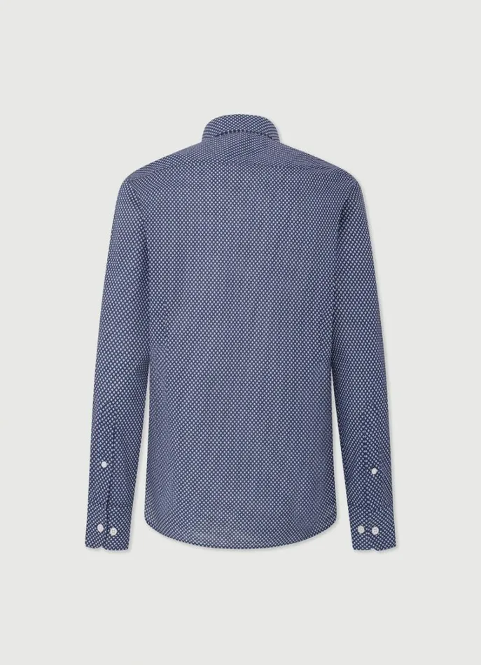 Men Shirts Hackett London Slim Fit Floral Shirt Navy