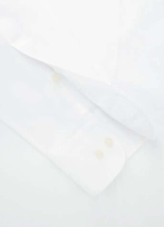 Men Shirts Hackett London Slim Fit Plain Shirt White