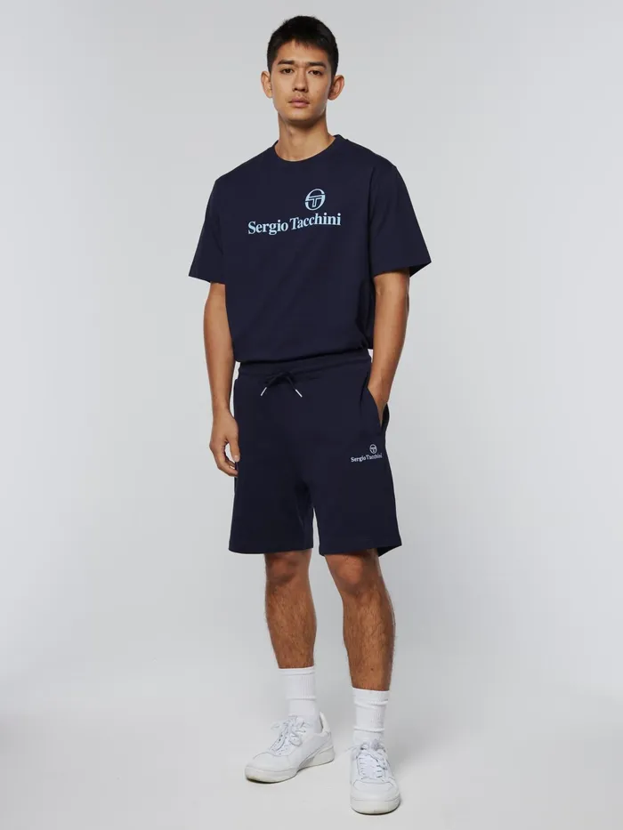 Men Shorts And Swim Sergio Tacchini Heritage Logo ShortMaritime Blue