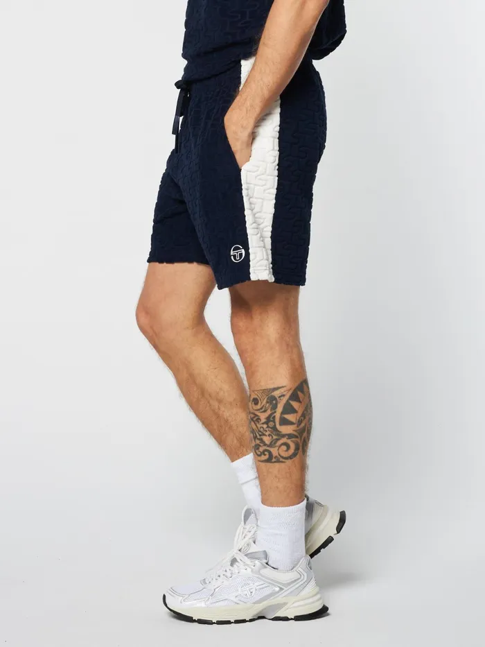 Men Shorts And Swim Sergio Tacchini Livata Monogram Short Maritime Blue