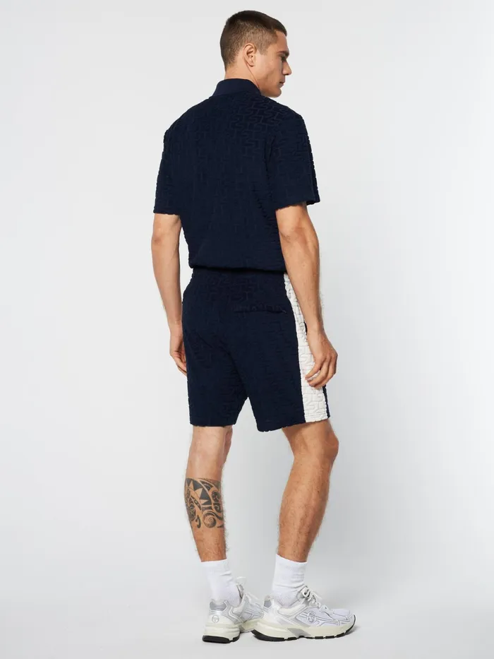 Men Shorts And Swim Sergio Tacchini Livata Monogram Short Maritime Blue