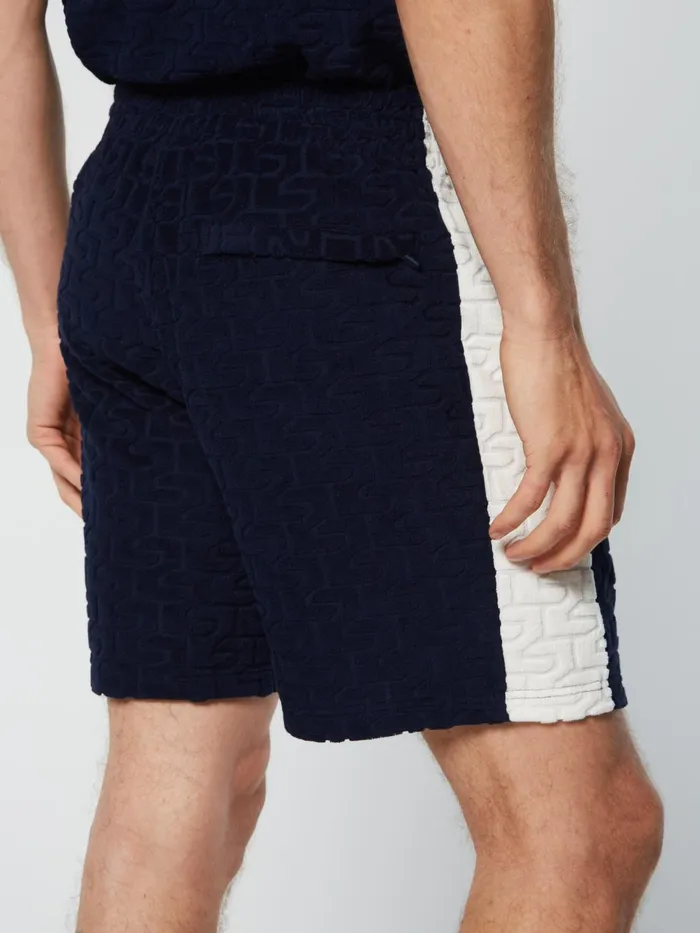 Men Shorts And Swim Sergio Tacchini Livata Monogram Short Maritime Blue