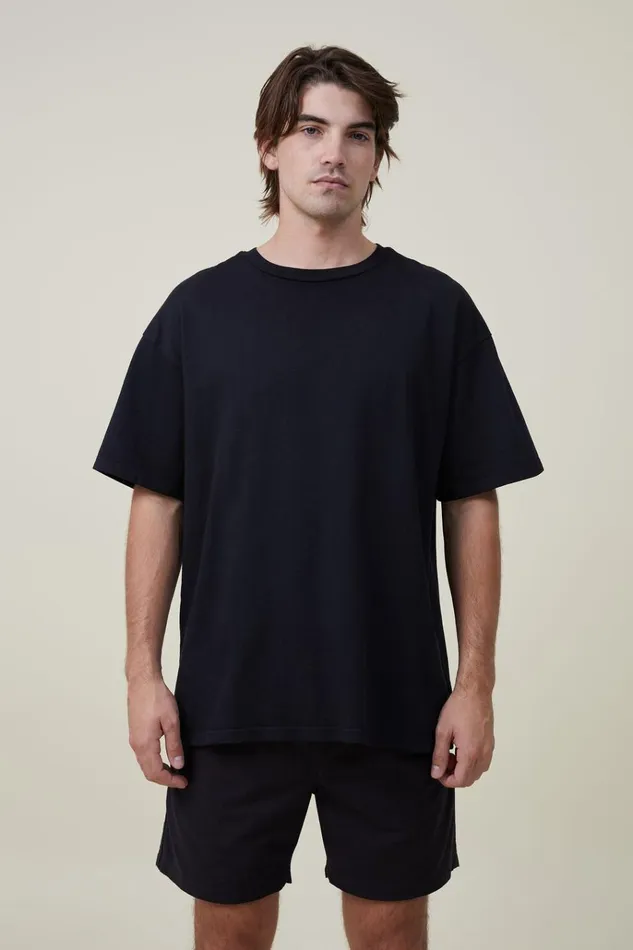 Men Shorts Cotton On Easy Short Black Texture Men Shorts Cotton On Easy Short Black Texture
