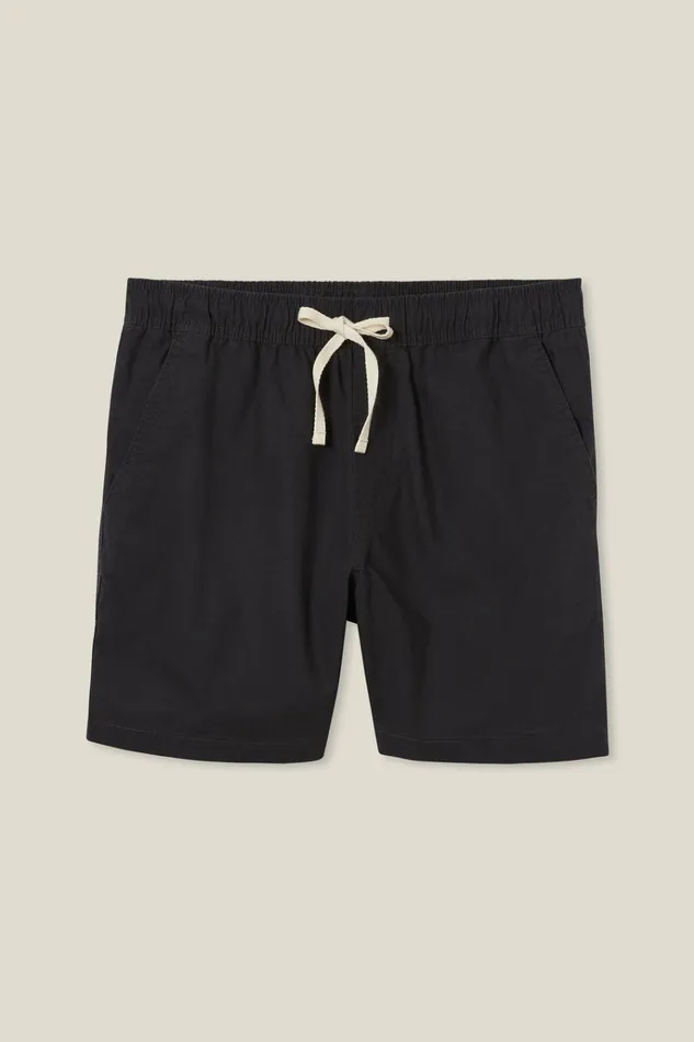 Men Shorts Cotton On Easy Short Black Texture Men Shorts Cotton On Easy Short Black Texture