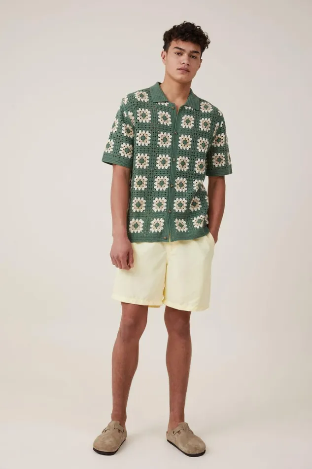 Men Shorts Cotton On Kahuna Short Lemonade