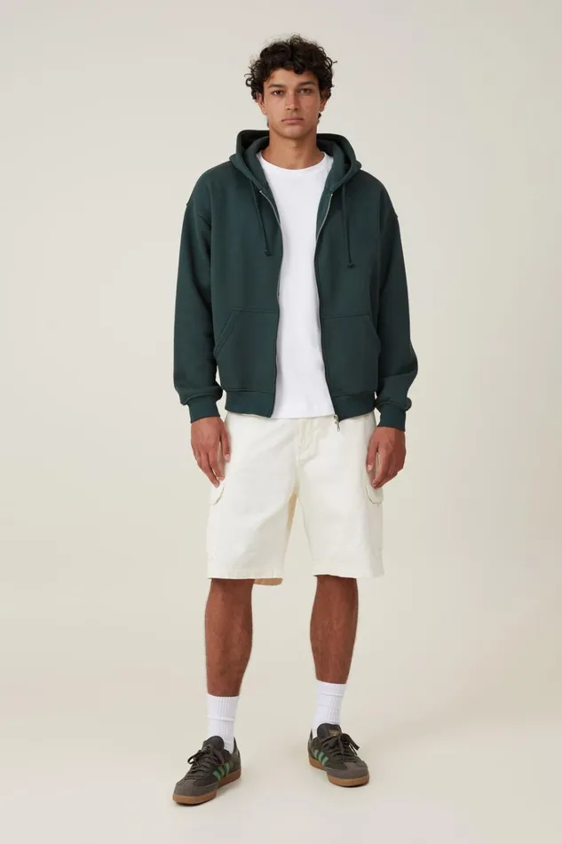 Men Shorts Cotton On Tactical Cargo Short Ecru